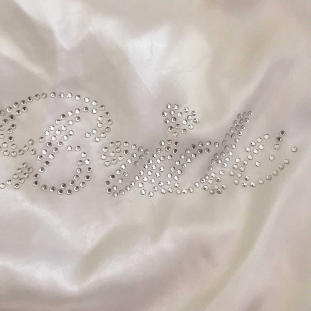 Silky Bride robe! “K” initial on the front!